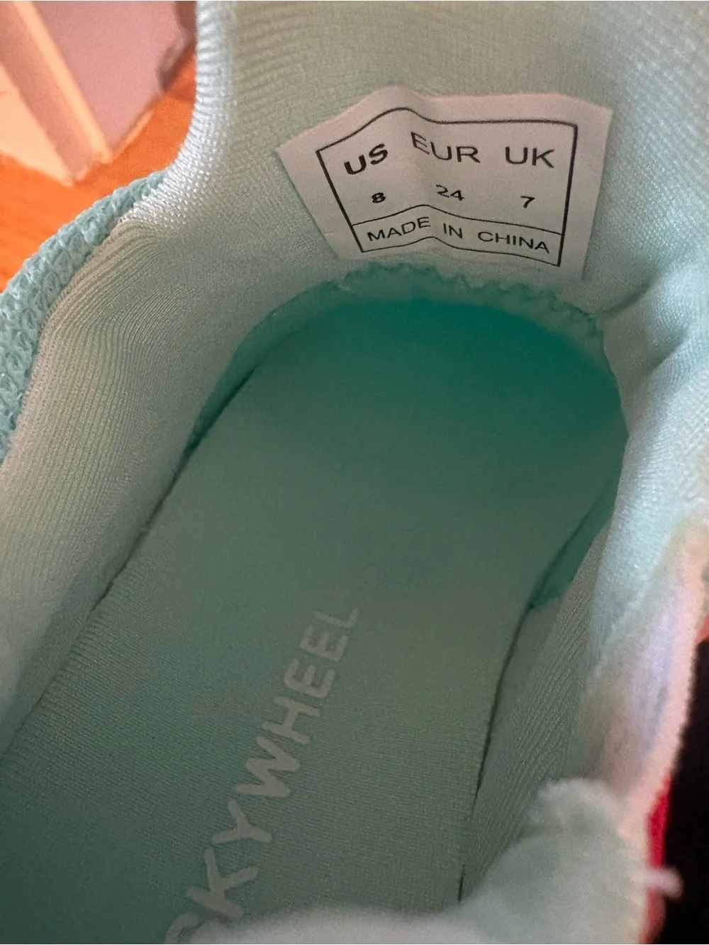 Kids Lightweight Slip-On Sneakers in Mint, Yellow & Blue